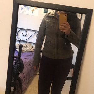Faux leather jacket